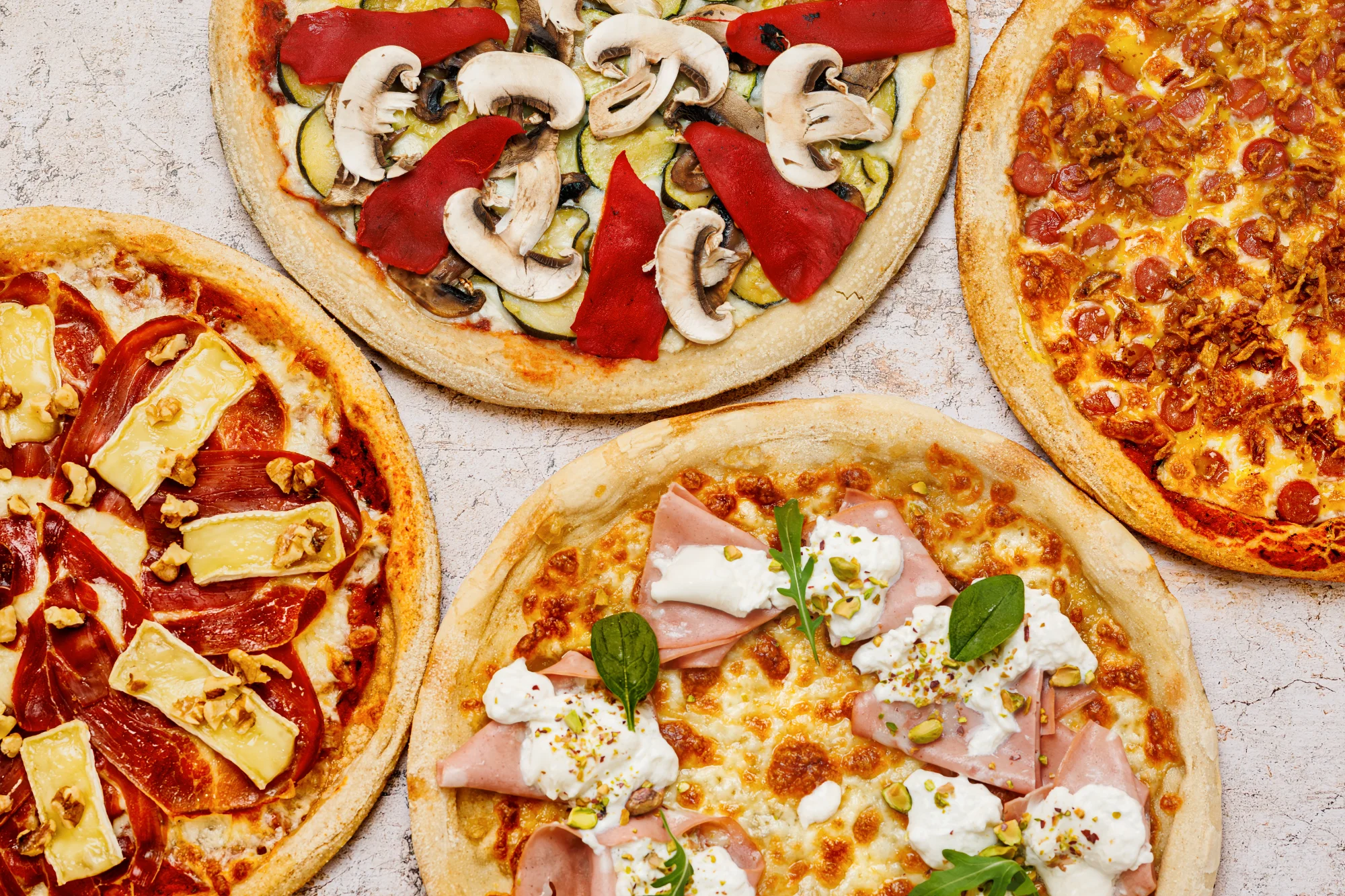 Pizzas artesanales