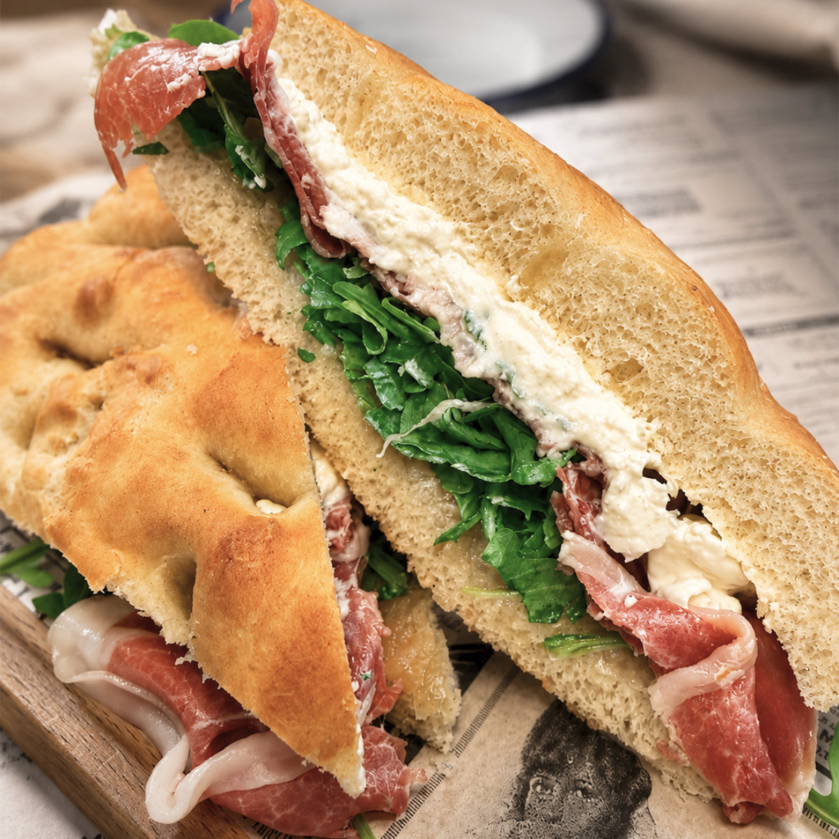 Focaccia de serrano